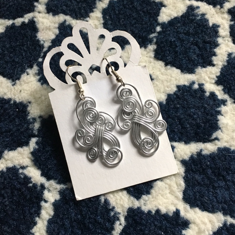 Silver earrings